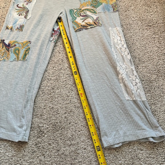 New POL Light Blue Patchwork Jumpsuit - Picture 5 of 10